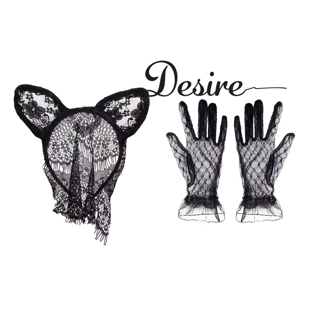 Desire Store, Combo Bờm tóc mèo phối mặt nạ YZ1016+Găng tay YZ1017 phụ kiện phòng the gợi cảm DESIRE - Combo Bờm+Găng tay image 5 of 7