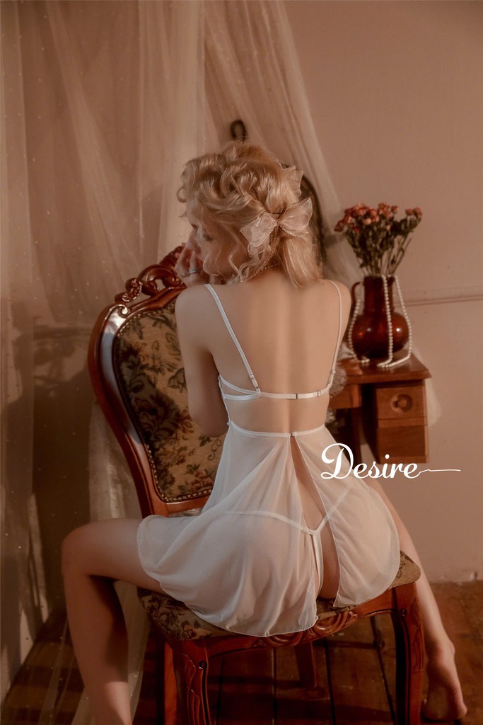 Desire Store, Váy ngủ ren có gọng chất mềm mịn sexy gợi cảm DESIRE VN-8564 image 3 of 10