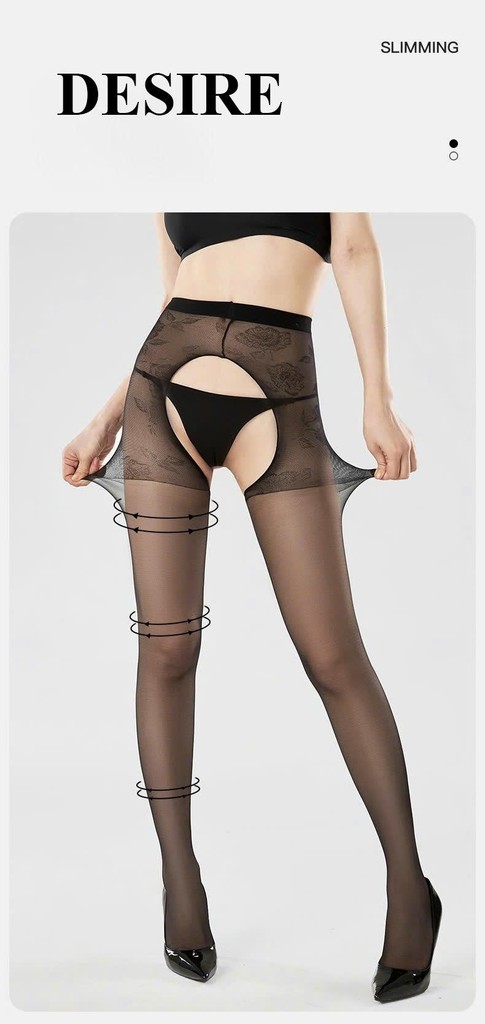 Desire Store, Tất lưới nữ sexy siêu mỏng xuyên thấu hở đáy cao cấp phong cách phòng the DESIRE DS1023 image 9 of 12