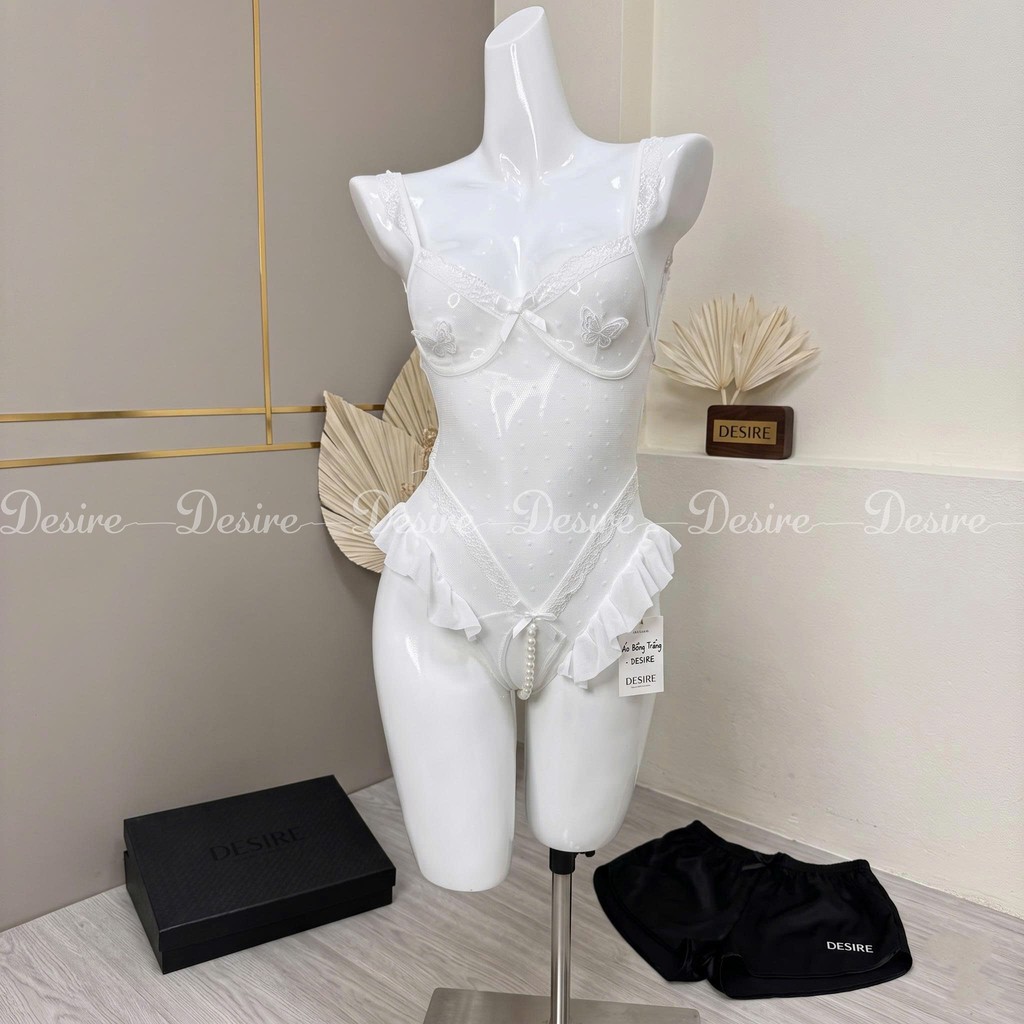 Desire Store, Bodysuit Lưới Chấm Bi Phối Ren Gợi Cảm - Đồ Lót Liền Thân Sexy Thiết Kế Đính Ngọc DESIRE 1322 image 10 of 17