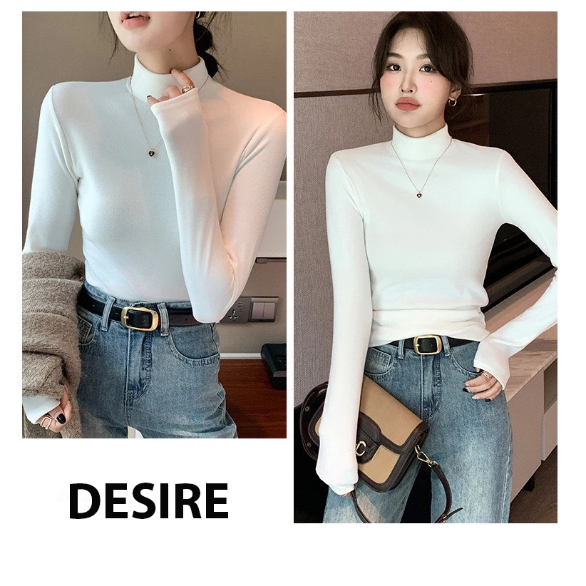 Desire Store, Áo cổ lọ chất Nhung hai mặt siêu mịn giữ nhiệt mùa đông ấm áp DESIRE H319 image 7 of 13