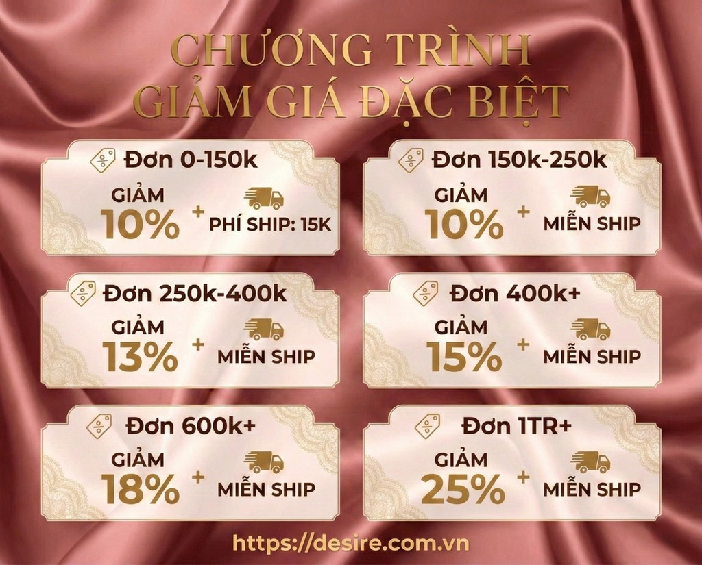 Desire Store - Khuyến mãi giảm giá đặc biệt 2026. Đồ ngủ sexy, Đồ ngủ gợi cảm, Đồ giữ nhiệt nam nữ Đà Nẵng, toàn quốc