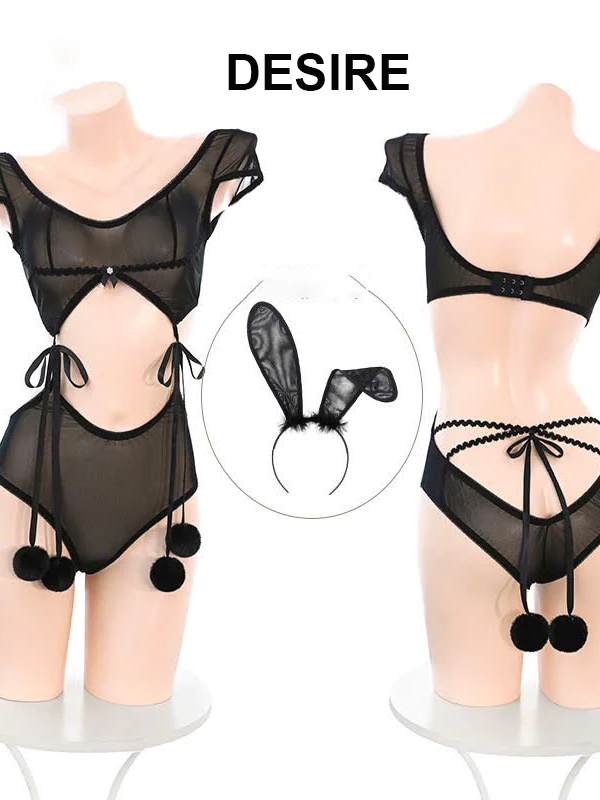 Desire Store, Bộ Cosplay Thỏ cột dây chất ren mềm mịn gợi cảm sexy DESIRE VN-6149 image 8 of 14