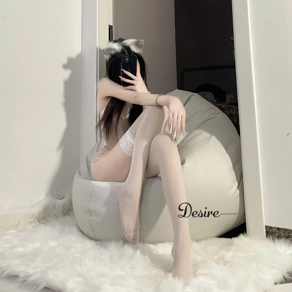 Desire Store, Tất lưới nữ ren dài trên gối - Phụ kiện Cosplay Sexy gợi cảm T-003 - T-003 Trắng image 12 of 13