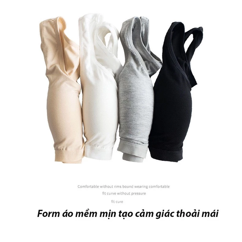 Desire Store, Áo lót bra bản to mút mỏng không gọng mềm mại mát thấm mồ hôi ANN-0017-1 image 3 of 26