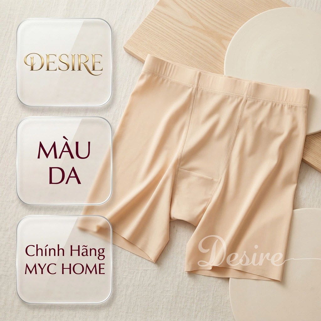 Desire Store, Quần đùi mặc váy chất su lụa lạnh không đường viền chính hãng MYC HOME QL-021 - Da, M (40-50kg) image 11 of 18