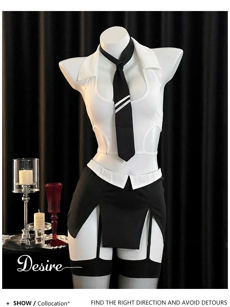 Desire Store, Set váy ngủ Cosplay CÔ THƯ KÝ đầy đủ phụ kiện phong cách sexy gợi cảm DESIRE VN-1269 image 5 of 7