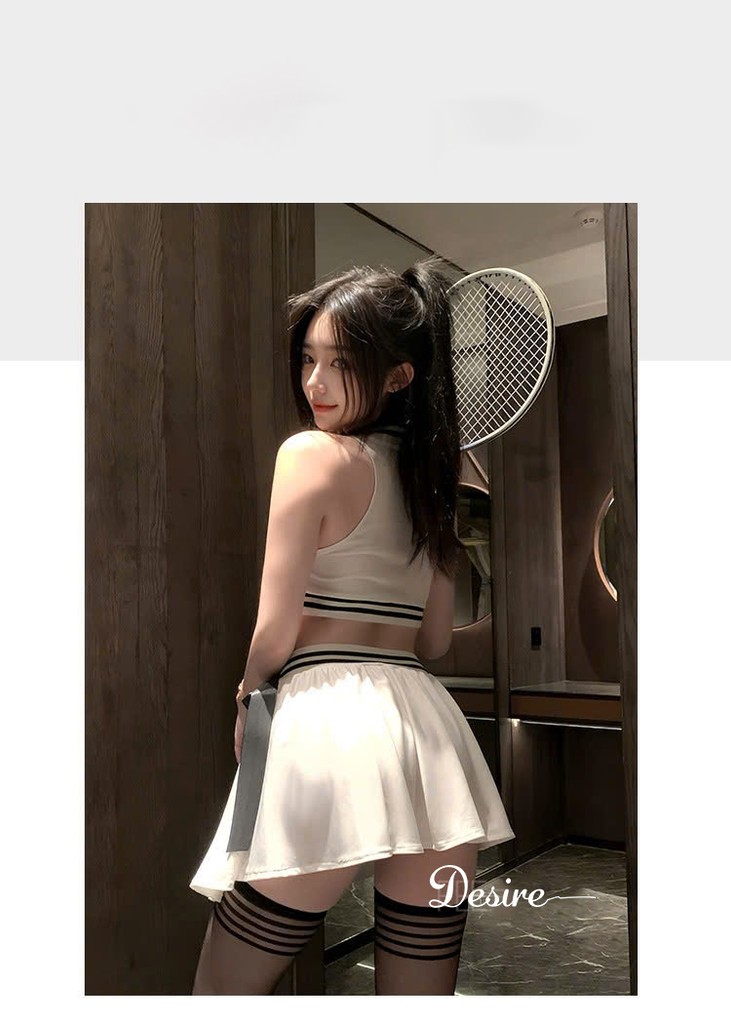 Desire Store, Set váy ngủ kèm quần chip phong cách pickle ball, quần vợt tennis gợi cảm sexy DESIRE ZY38 image 8 of 12