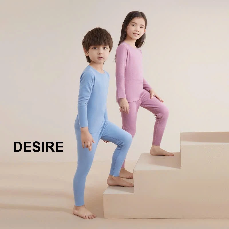 Desire Store, Đồ bộ giữ nhiệt trẻ em không đường viền chất liệu Nhung lót sợi nhiệt Derong siêu nhẹ mềm mại ấm áp DGN-004 image 8 of 12