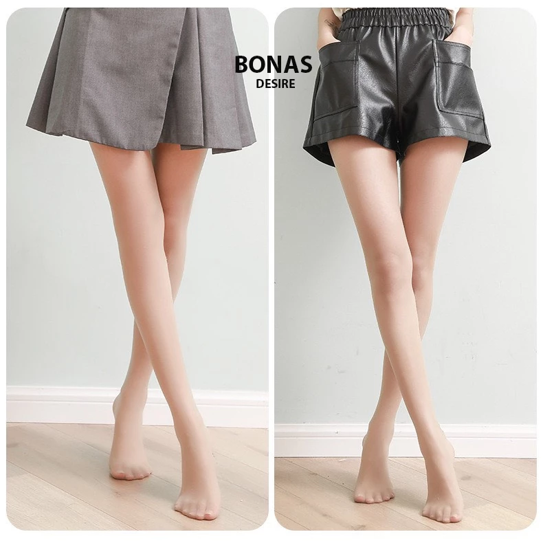 Desire Store, Tất quần mỏng mịn chống tia UV mùa hè chính hãng BONAS màu da đen DS1081 image 8 of 12