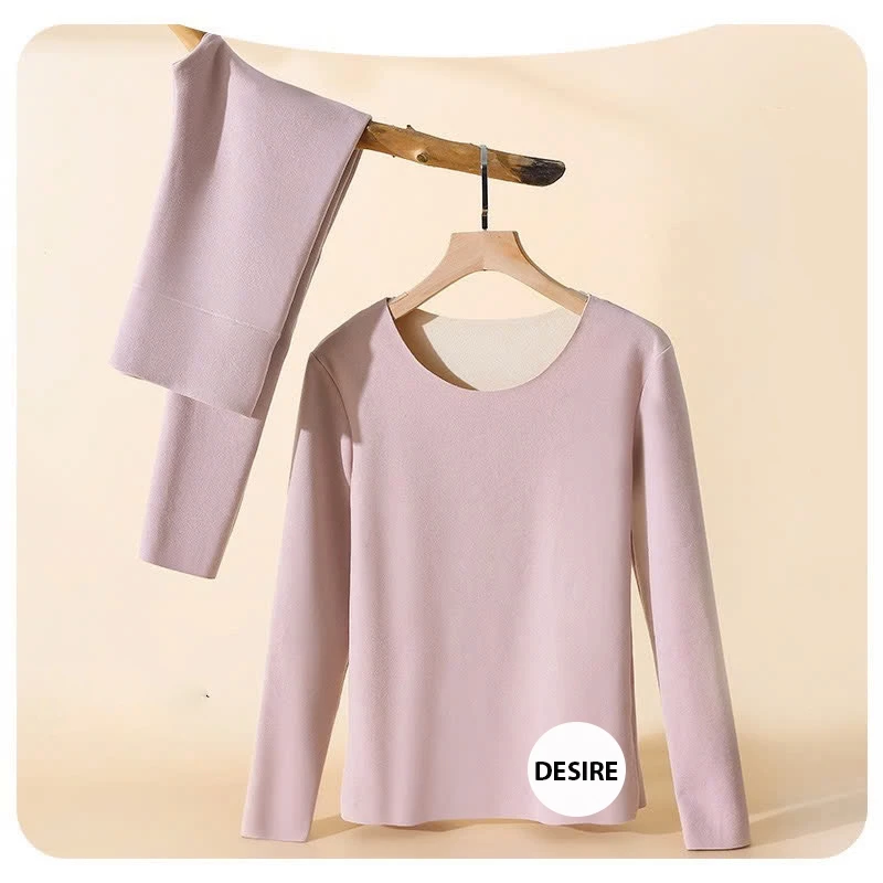 Desire Store, Đồ bộ giữ nhiệt chất Nhung lót sợi nhiệt Derong mềm siêu nhẹ mùa đông ấm áp DGN-9093 image 9 of 13