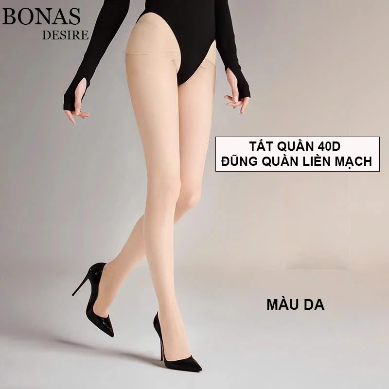 Desire Store, Quần tất BONAS CHÍNH HÃNG màu đen da 0D 15D 80D 200D siêu mỏng tự nhiên thon gọn chân chống tĩnh điện T-006 - 40D Da Liền mạchCCẤP image 27 of 38