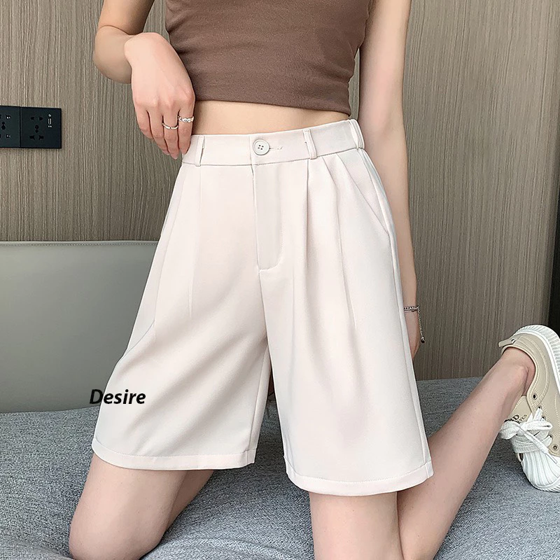 Desire Store, Quần đùi quần short nữ lưng cao ống rộng loại 1 dáng ngố lửng thể thao chất vải tuyết mưa image 2 of 11