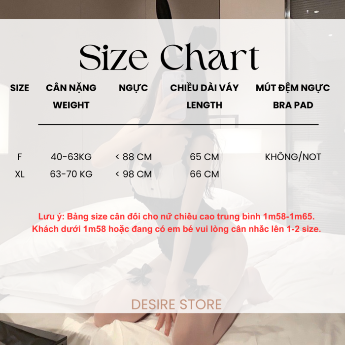 Desire Store, Bộ đồ ngủ liền thân cosplay hoá trang CÔ HẦU GÁI TAI THỎ TINH NGHỊCH hàng chính hãng GUIRUO QC loại 1 DESIRE VN-2328 image 8 of 16