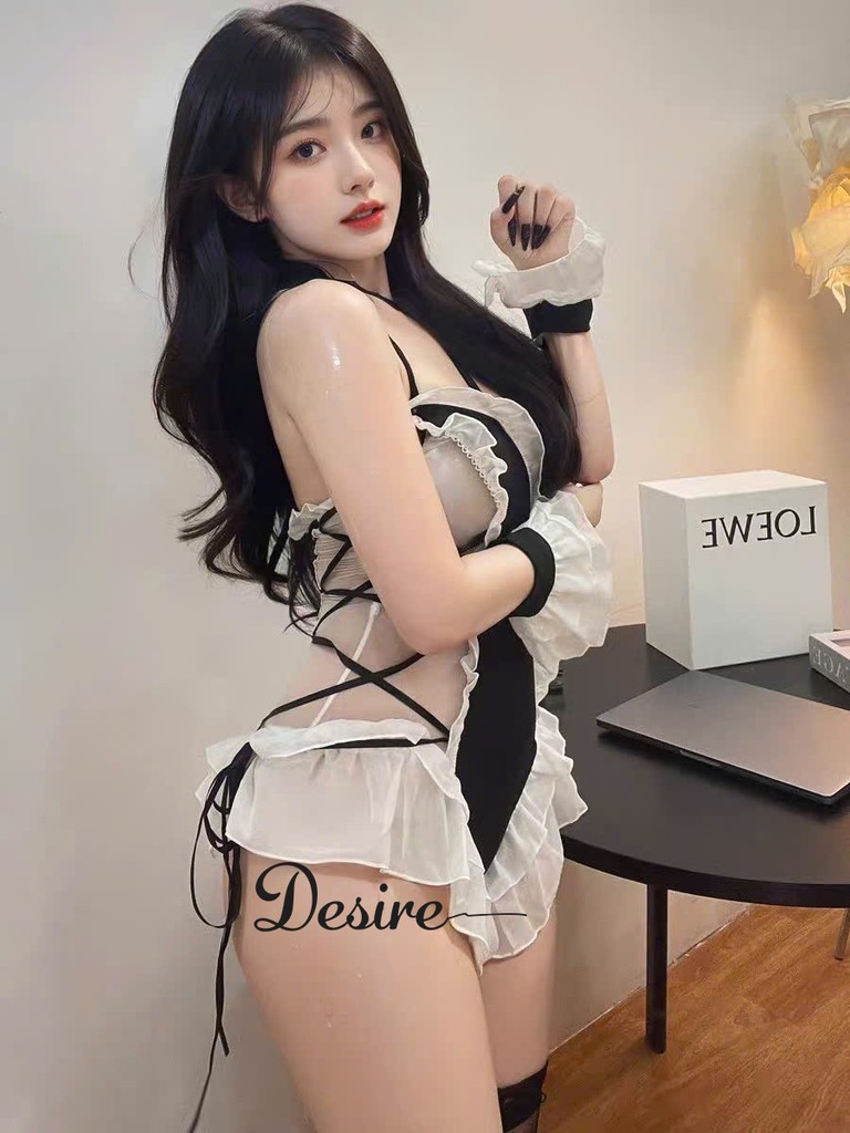 Desire Store, Bộ đồ ngủ Bodysuit liền thân cosplay cô hầu gái DESIRE VN-2475 image 3 of 8