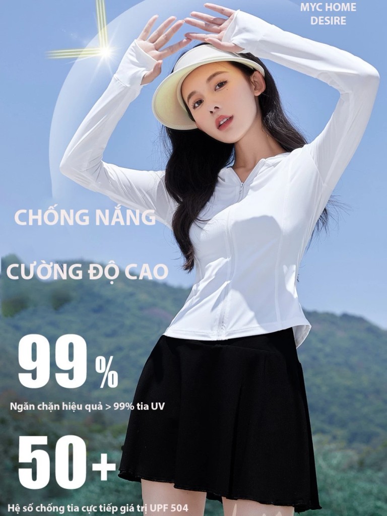 Desire Store, Áo Khoác Chống Nắng Băng Lụa Lạnh Thoáng Khí Chính Hãng MYC HOME Phong cách mùa hè CNMYC-01 image 2 of 14