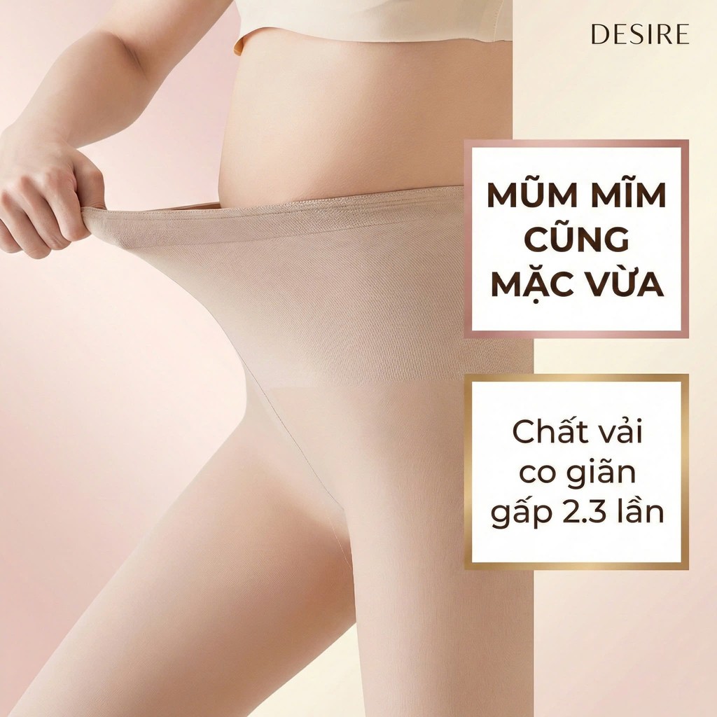 Desire Store, Quần tất nữ BIGSIZE (60-85KG) Dày 160G hai lớp lót nỉ giữ ấm che khuyết điểm định hình dáng BONAS DS2051 image 5 of 12
