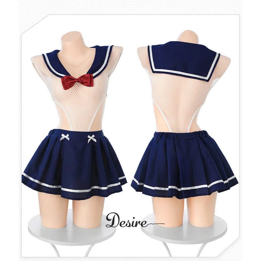 Desire Store, Set váy ngủ Bodysuit Cosplay NỮ SINH gợi cảm xuyên thấu DESIRE VN-6922 image 6 of 8