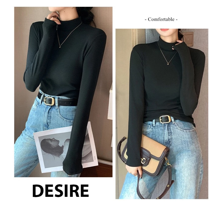 Desire Store, Áo cổ lọ chất Nhung hai mặt siêu mịn giữ nhiệt mùa đông ấm áp DESIRE H319 image 6 of 13
