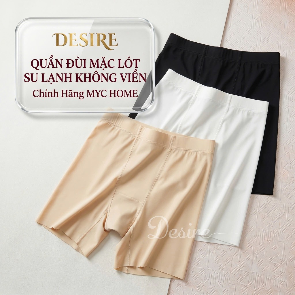 Desire Store, Quần đùi mặc váy chất su lụa lạnh không đường viền chính hãng MYC HOME QL-021 image 2 of 18