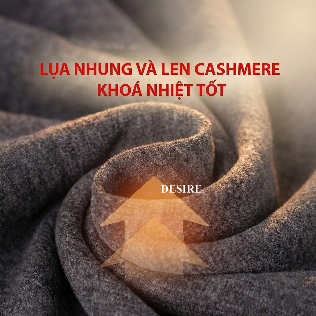 Desire Store, Đồ bộ giữ nhiệt nam lót Len Cashmere cổ tròn ấm áp mùa đông cao cấp siêu nhẹ DGN-02 image 7 of 19
