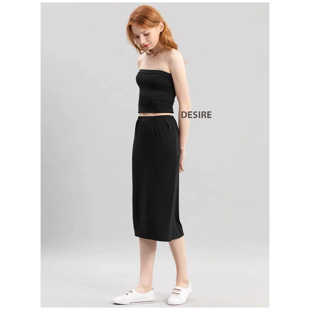 Desire Store, Chân váy lót dáng ôm Thun Modal (Gỗ sồi) co dãn mát mịn Chân váy mặc lót trong VNN-0098 image 5 of 24