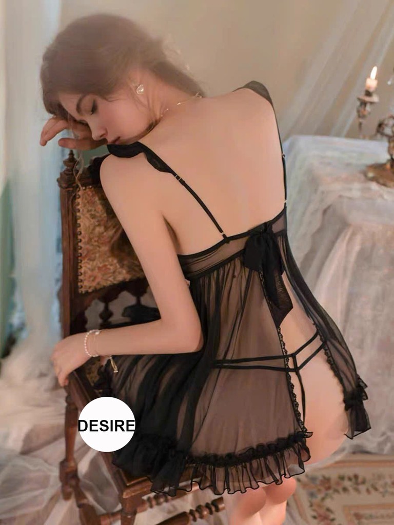 Desire Store, Váy ngủ ren cao cấp có gọng và mút ngực chất mềm mịn kèm chip DESIRE VN-1949 image 4 of 10