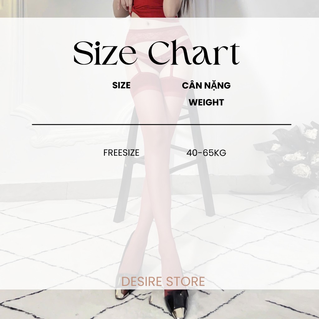 Desire Store, Tất lưới nữ viền đỏ đen kèm đai phong cách gợi cảm sexy cosplay phòng the DESIRE W25 image 8 of 11