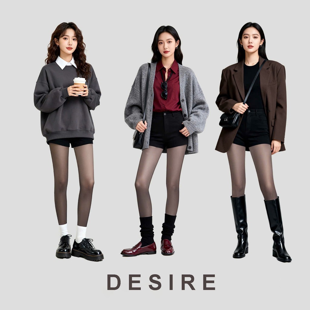 Desire Store, Tất quần đen lót da 120G dày hai lớp lót nỉ giữ ấm che khuyết điểm định hình dáng CHÍNH HÃNG BONAS T-014 image 3 of 13