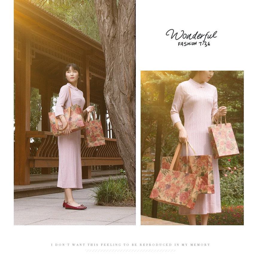 Desire Store, Túi Giấy Quà Tặng Phong cách cổ điển Vintage Cao Cấp sang Hộp quà đẹp TQ-003 image 7 of 10