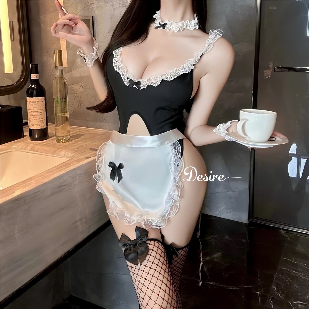 Desire Store, Váy ngủ Cosplay CÔ HẦU GÁI đầy đủ phụ kiện DESIRE ZY92-1 image 4 of 9