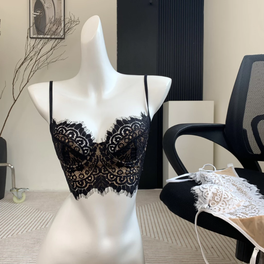 Desire Store, Áo bra ren bralette mỏng sexy gợi cảm mút mỏng có gọng nâng đỡ Desire  ANN-057 - Đen, S image 9 of 10