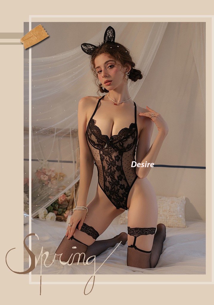 Desire Store, Bộ đồ ngủ liền thân bodysuit xẻ đáy và mông sau gợi cảm QC loại 1 VN-8797 image 5 of 10