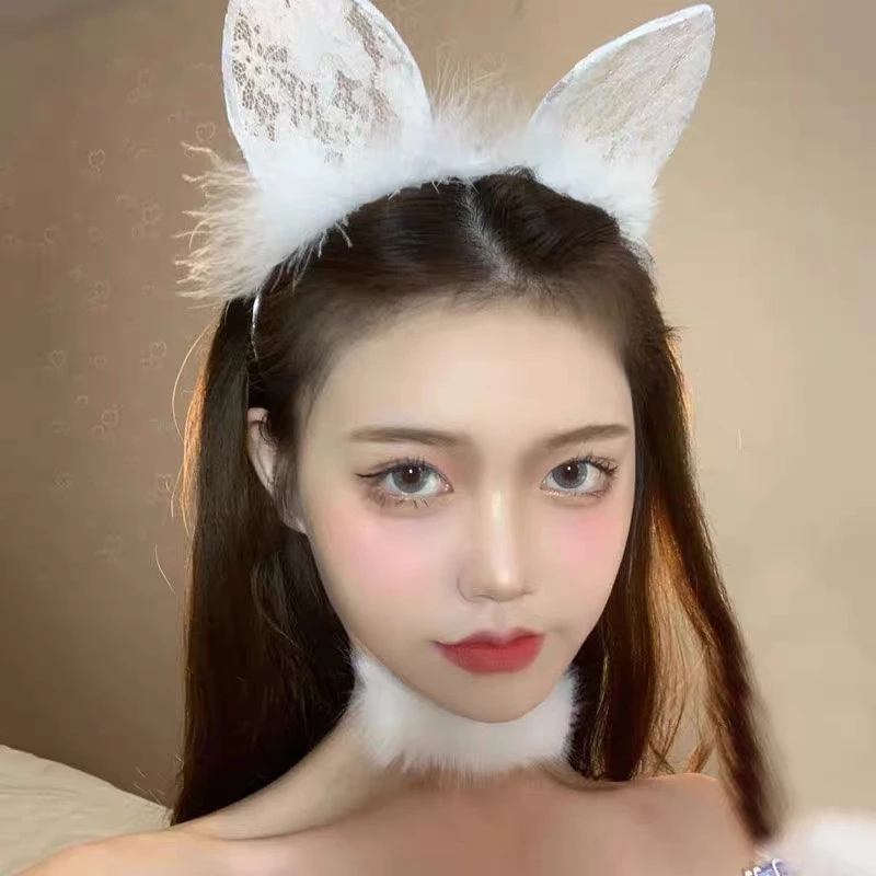 Desire Store, Bờm - Cài tóc Tai thỏ tai mèo hoá trang cosplay phong cách gợi cảm sexy W-13 image 4 of 29