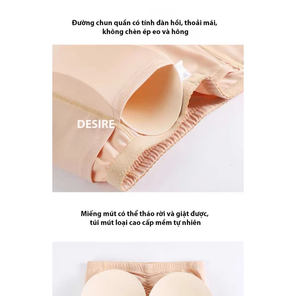 Desire Store, [Mút rời] Quần Độn Mông, Quần nâng Mông và Hông cạp cao 3D hàng đẹp,mặc váy, áo dài chất cao cấp Loại đẹp QL-8917 image 8 of 11