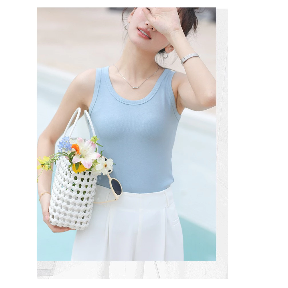 Desire Store, Áo ba lỗ dáng ôm vải mềm thoáng khí áo sát nách DESIRE AN-04 image 8 of 12