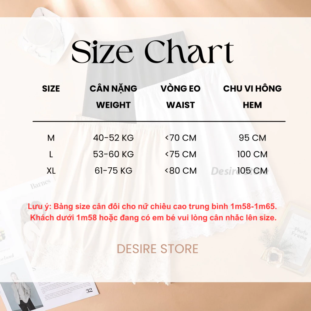 Desire Store, Chân Váy lót thun modal  (gỗ sồi) dáng xòe rộng thoải mái - Chân váy mặc lót thun mịn mát Desire VN-064-2 image 9 of 24