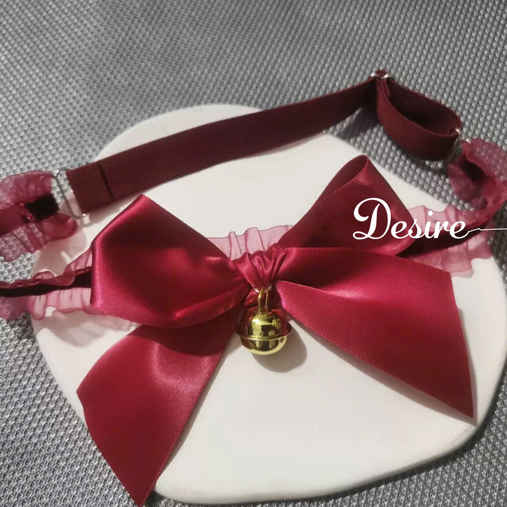 Desire Store, Vòng cổ Chocker bằng ren phối chuông xinh xắn - Phụ kiện Cosplay sexy VC-005 image 5 of 7