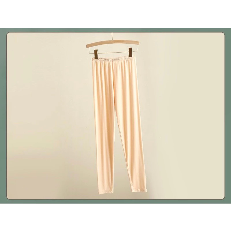 Desire Store, Bộ đồ thun ôm Vicose ủ kem chống nắng mùa hè, mặc lót giữ nhiệt mùa thu, mặc ngủ, mặc nhà đa dụng QN-07 - Quần da #602, L image 16 of 21