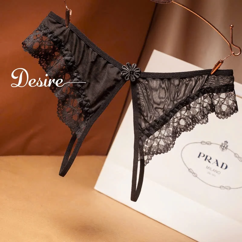 Desire Store, Quần lót nữ ren xuyên thấu Quần lót lọt khe Desire QL-2221 - Đen, 3 quần image 7 of 8