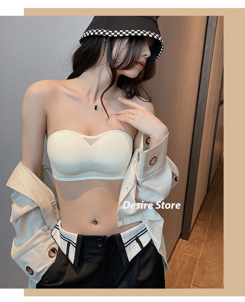 Desire Store, Áo lót quây CHỐNG TỤT nâng ngực su Áo cup ngực không dây không gọng Desire 401 image 10 of 13