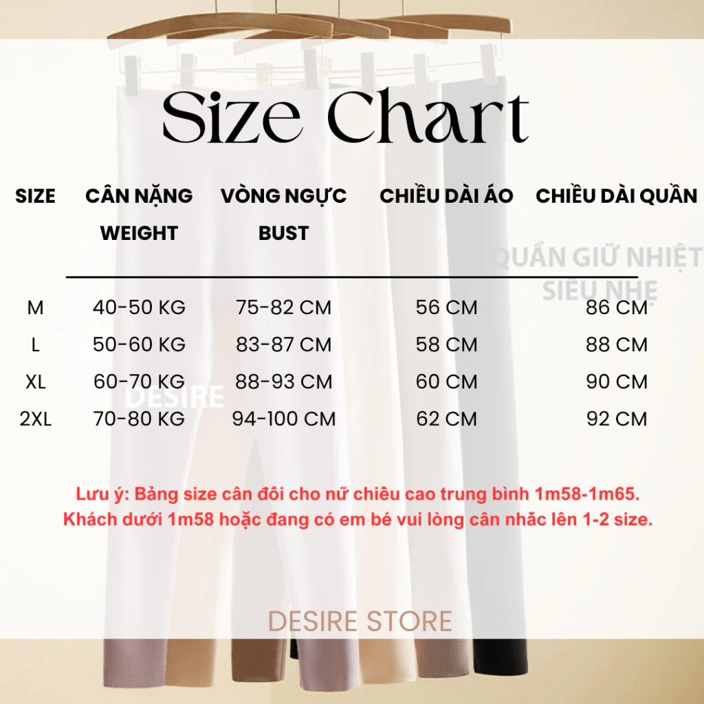 Desire Store, Quần dài giữ nhiệt Nhung lót sợi nhiệt Derong mềm siêu nhẹ mùa đông ấm áp Quần dài lót trong giữ nhiệt QGN-9093 image 9 of 17