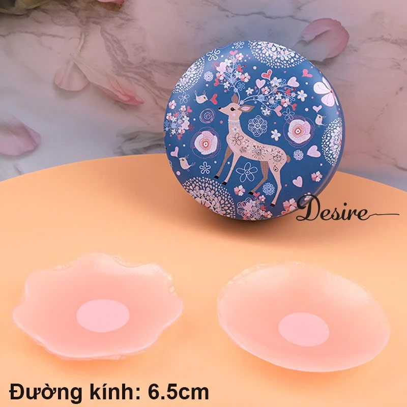 Desire Store, Miếng dán ngực hộp con huơu thiếc 4 cặp hình dán nhũ hoa DESIRE MD-006 image 2 of 5