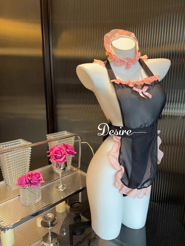 Desire Store, Váy ngủ Cosplay Hầu Gái Sexy Gợi Cảm, Chất Mềm Mại Phối Ren Quyến Rũ DESIRE VN-8561 image 6 of 9