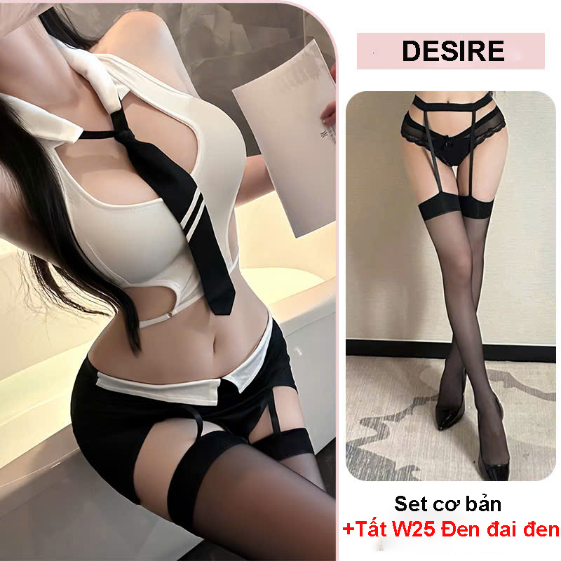 Desire Store, Bộ váy ngủ Cosplay Cô Thư Kí phong cách gợi cảm sexy DESIRE STORE VN-1269 image 7 of 9