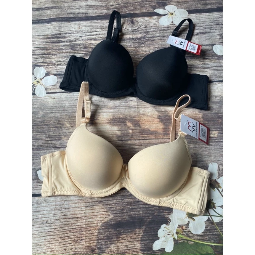 Desire Store, Áo ngực trơn mút dày nâng ngực tạo khe có gọng mặc áo dài, váy tiệc hãng MW hàng Việt ANM-0011 image 5 of 8