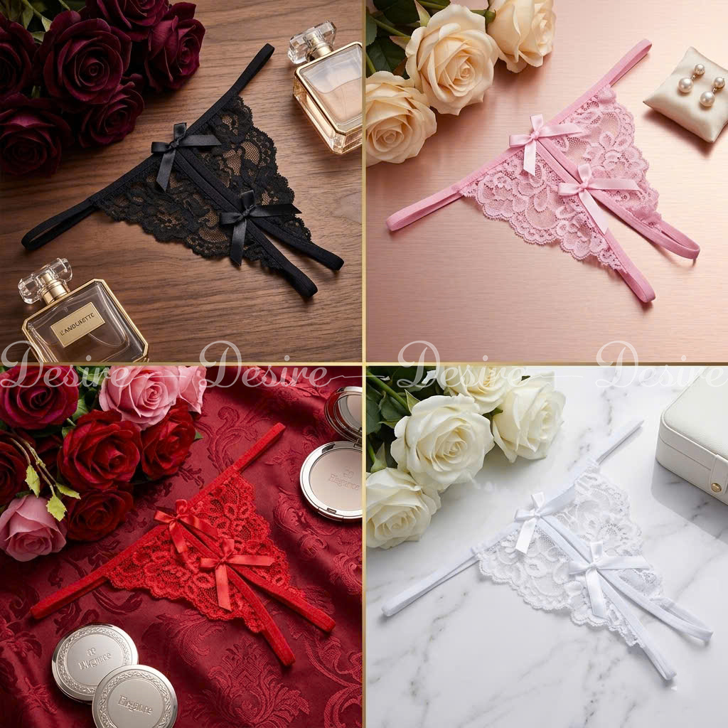 Desire Store, Quần lót ren xẻ đáy chất liệu mềm mại QL-01 image 4 of 13