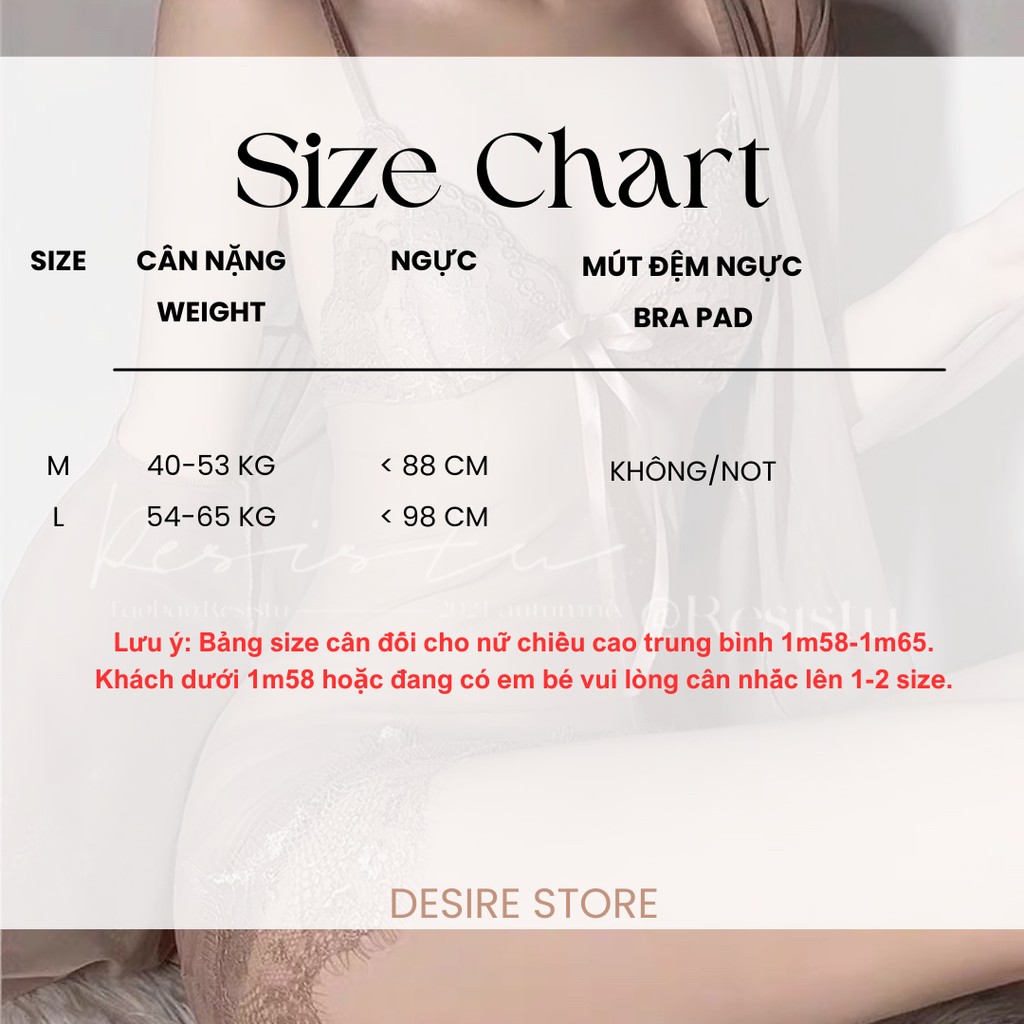 Desire Store, Set Váy ngủ ren, Áo choàng và Quần lót ren DESIRE VN-525 image 10 of 15