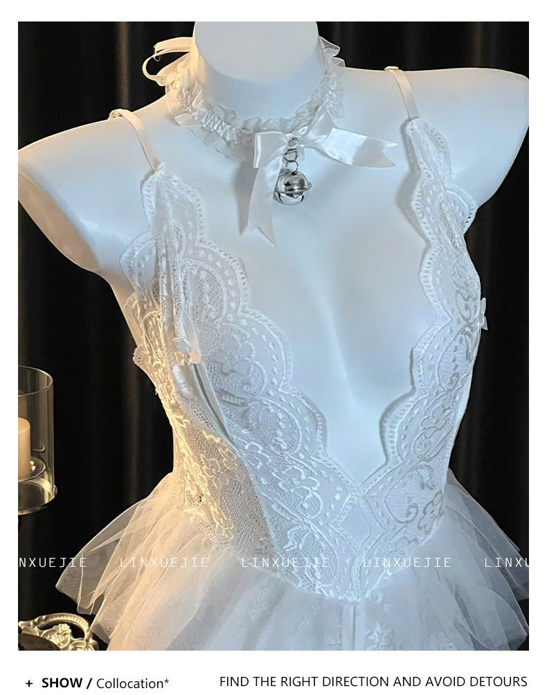 Desire Store, Váy Ngủ Liền Thân Bodysuit Ren Gợi Cảm DESIRE VN-1034 image 7 of 12