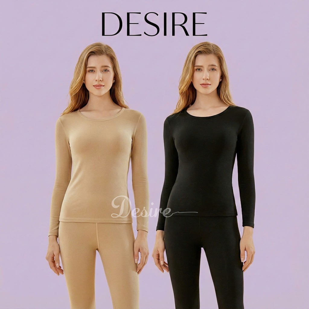 Desire Store, Đồ bộ giữ nhiệt mùa đông siêu nhẹ ấm áp vải Nhung lót Len Cashmere có đường viền dành cho nữ giới ZYOS AGN-003 image 6 of 14